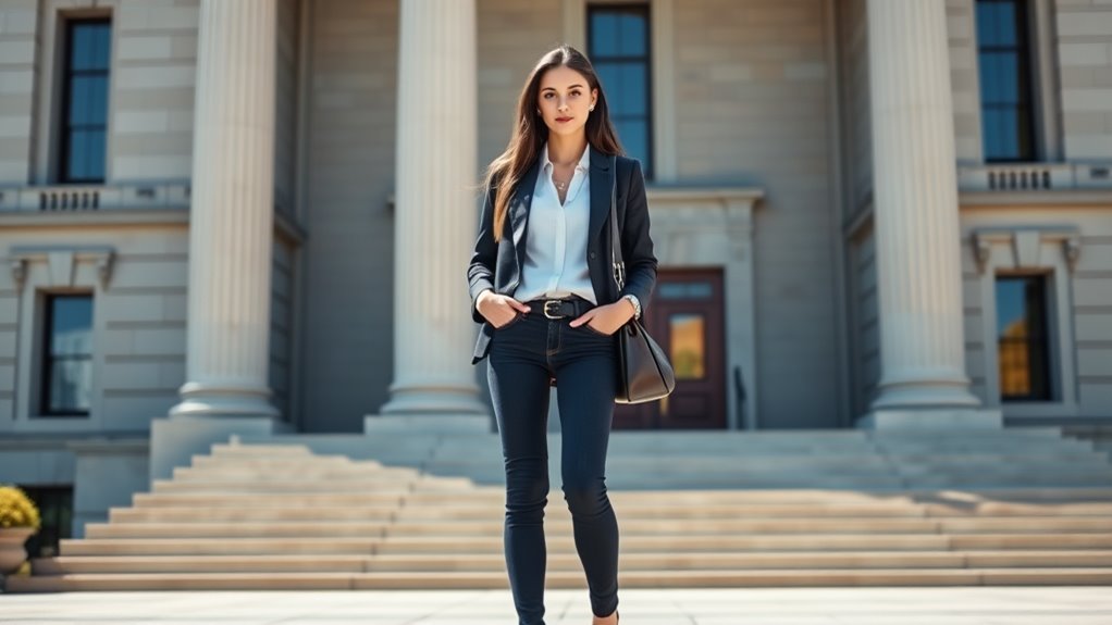 jeans appropriate for jury duty