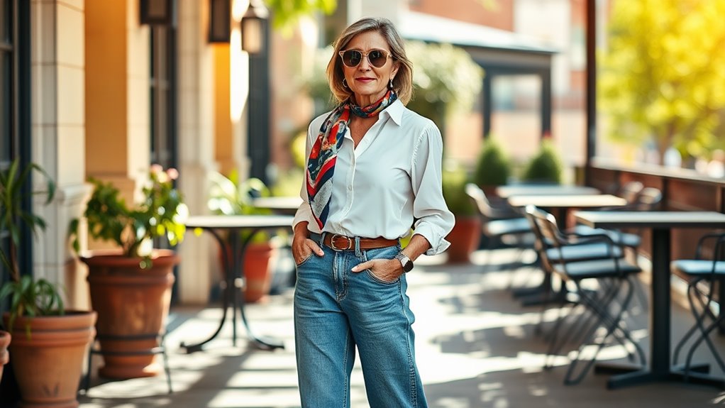 timeless style for wide jeans