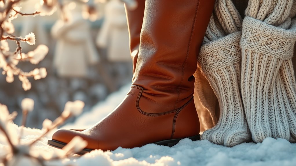 warm and cozy footwear