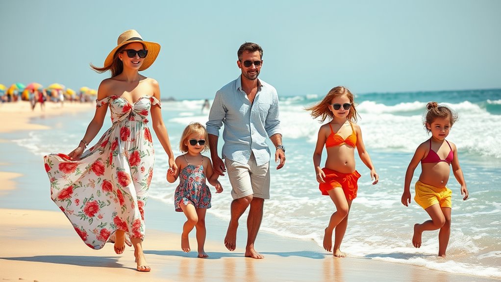 beach ready family fashion