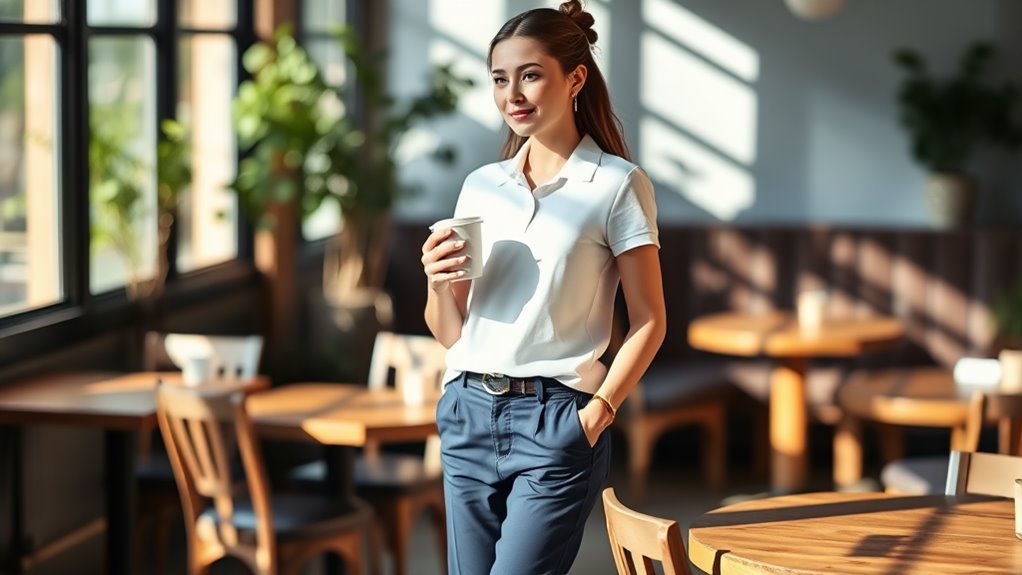 casual yet polished attire