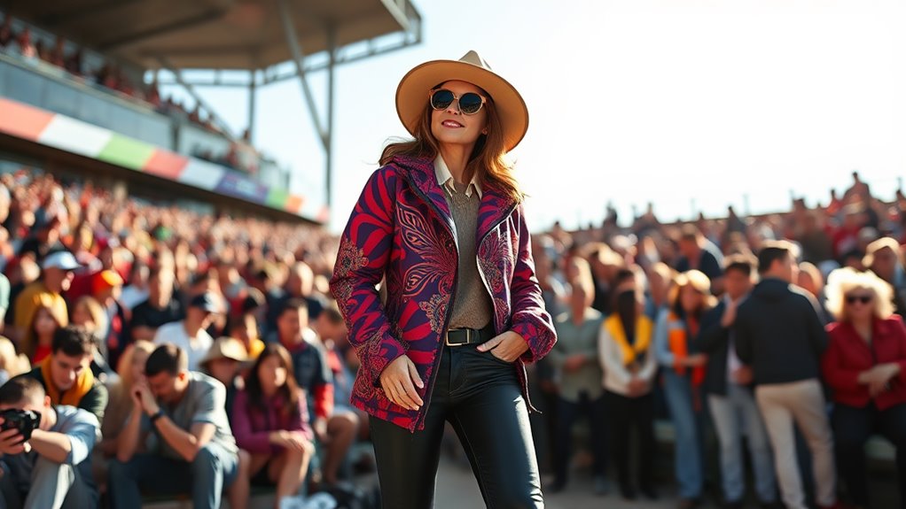 fashionable functional outerwear statement