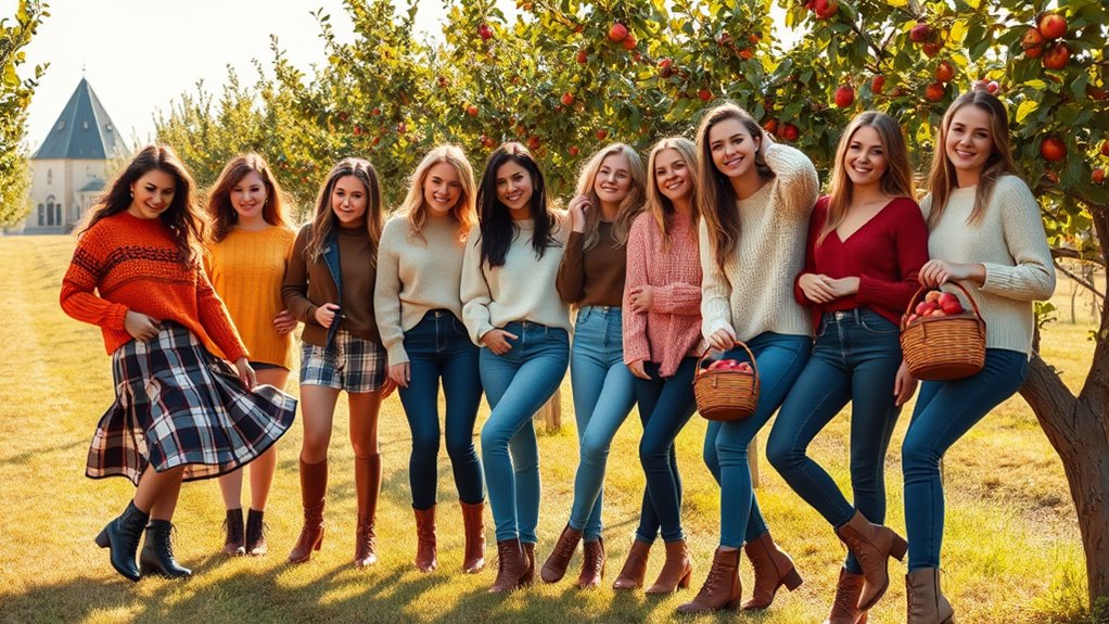 stylish apple picking outfits