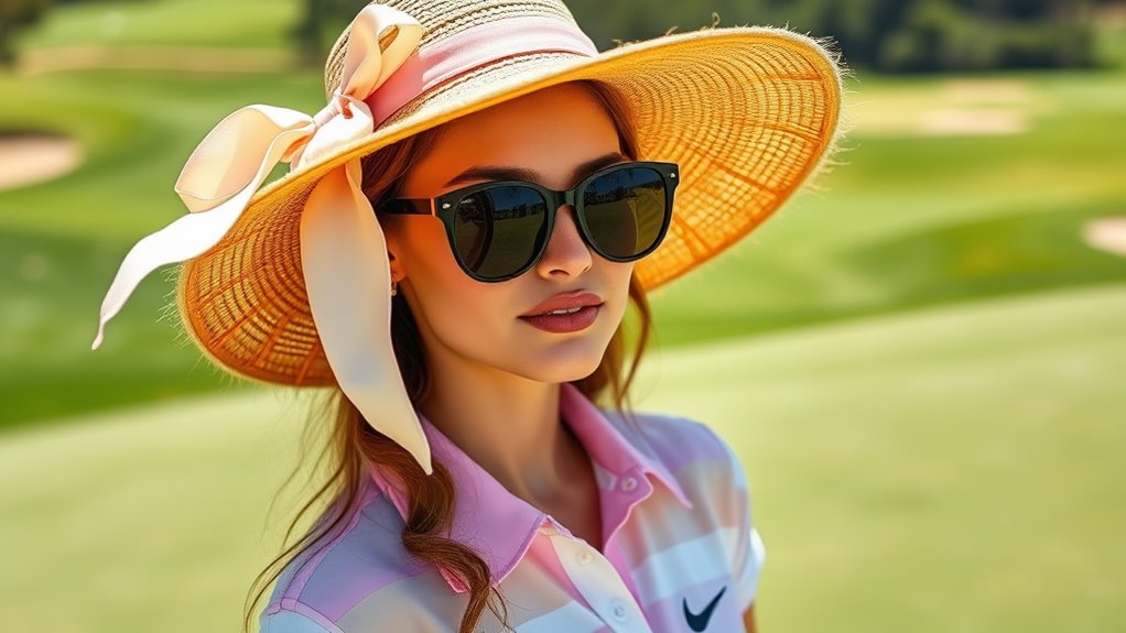 stylish hats and sunglasses
