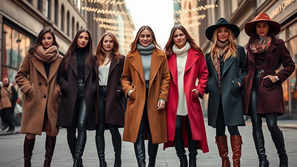 stylish layered outerwear fashion