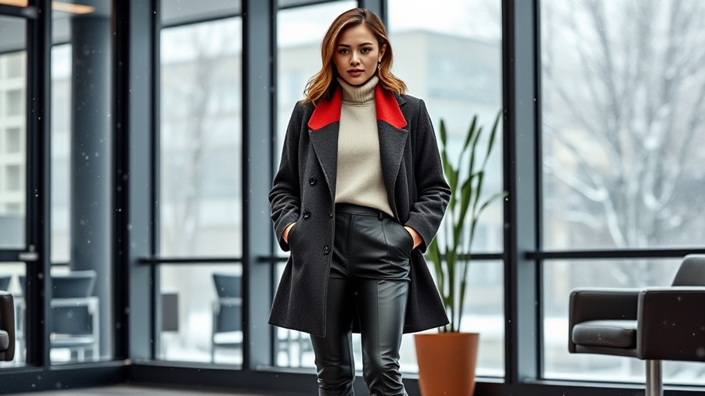 stylish winter office attire