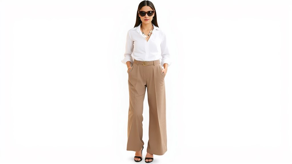 accessorize wide leg trousers stylishly