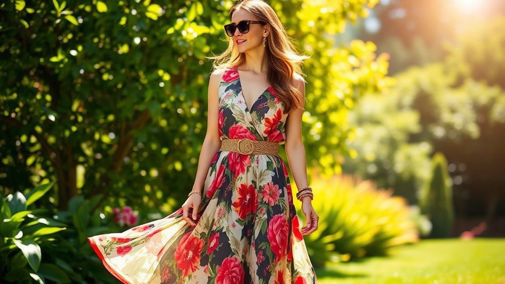 belt your maxi dress creatively