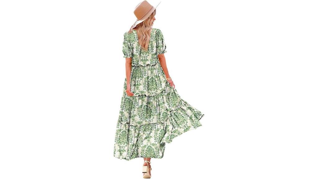 bohemian floral summer dress