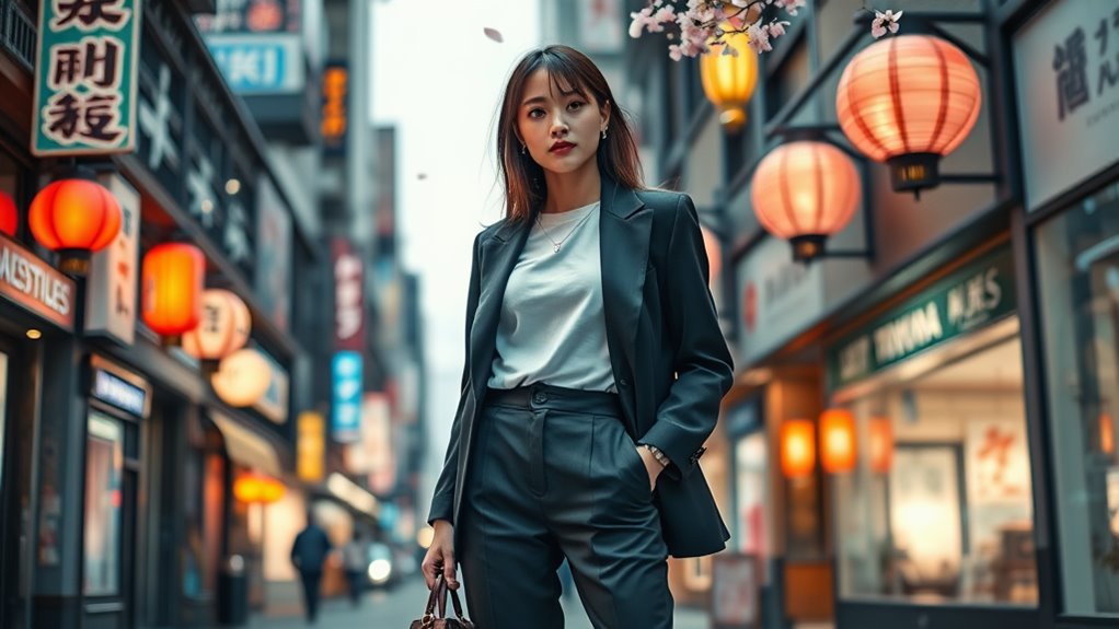 bold layered comfortable tokyo fashion