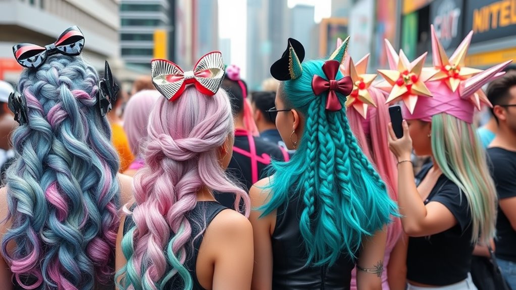 bold vibrant hair styles