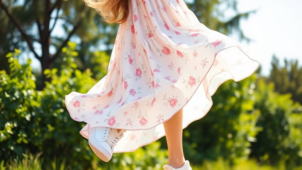 casual elegance with sneakers