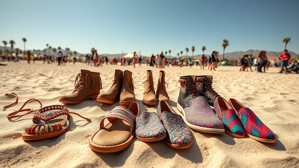 coachella footwear comfort meets style
