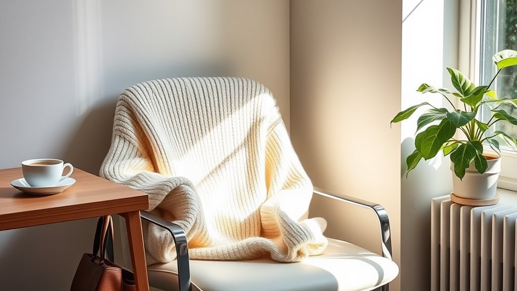 cozy cashmere office style