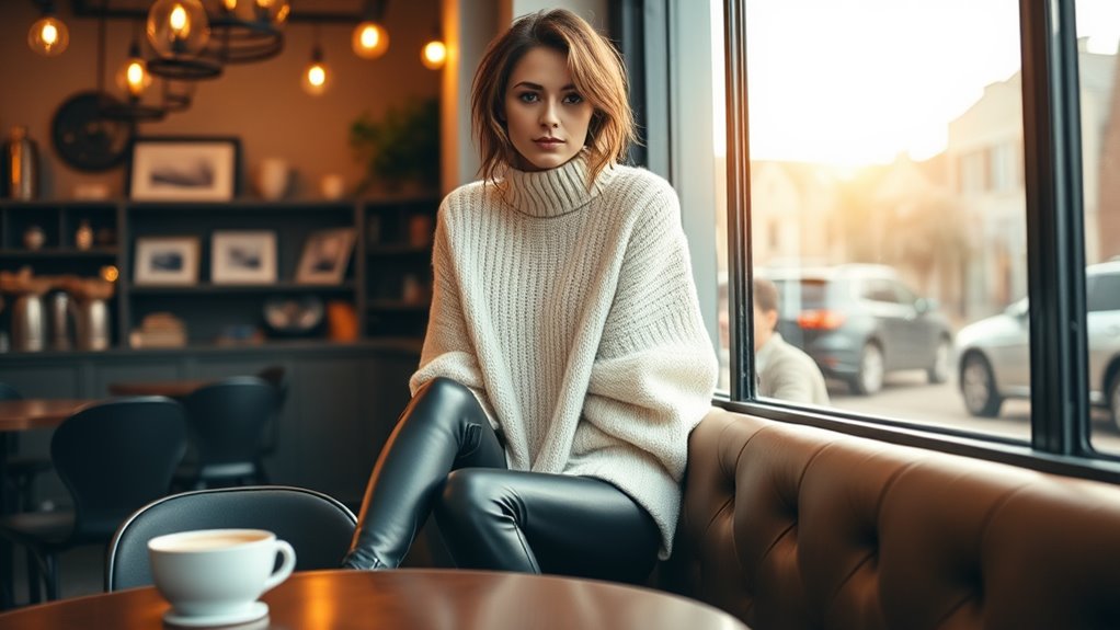 cozy chic date outfit