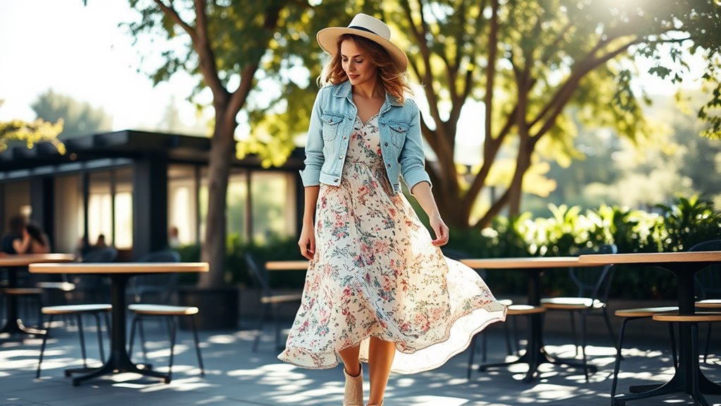 denim jackets elevate dresses