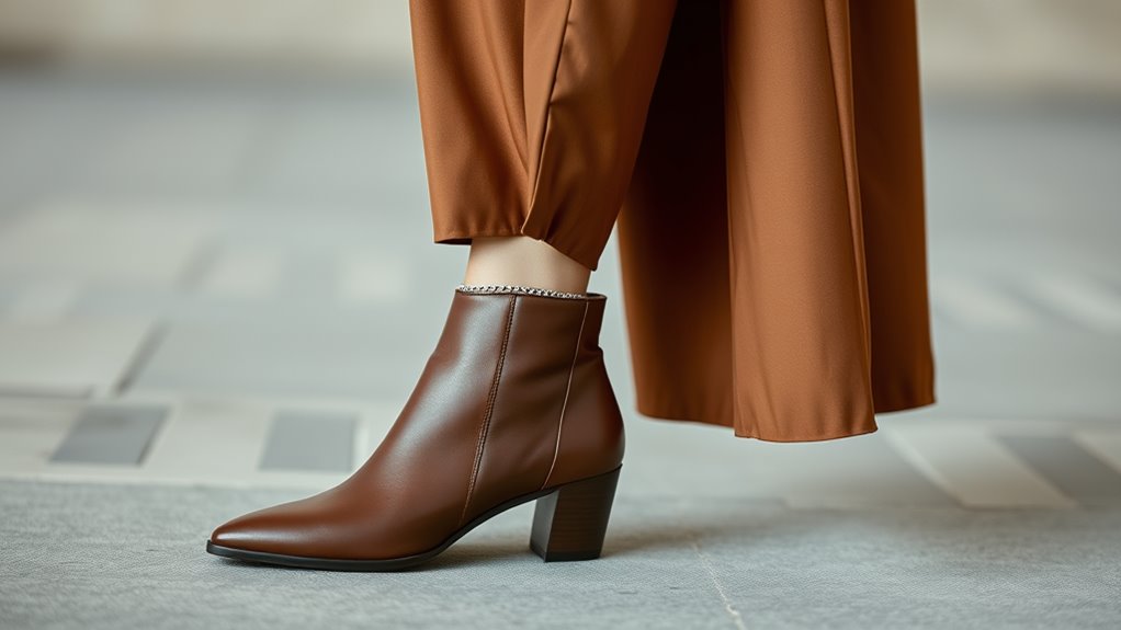 footwear options for wide leg trousers