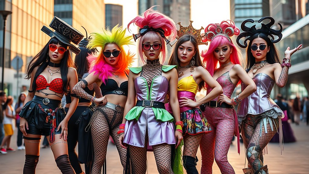 k pop gaga fusion fashion