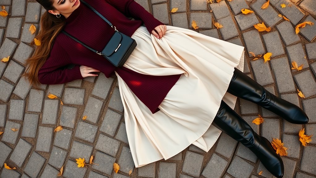 knee high boots outfit ideas