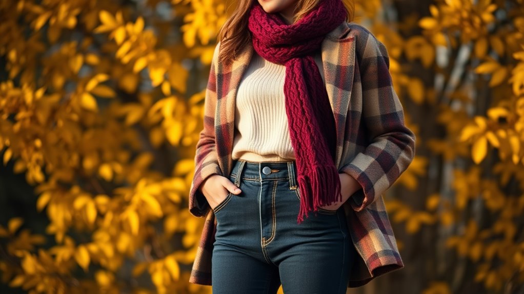 layered mom jeans styling