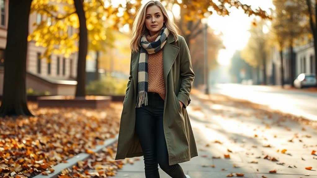 layering with white sneakers