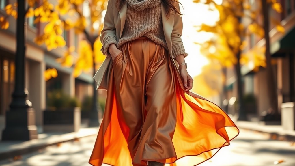 satin skirts for all seasons