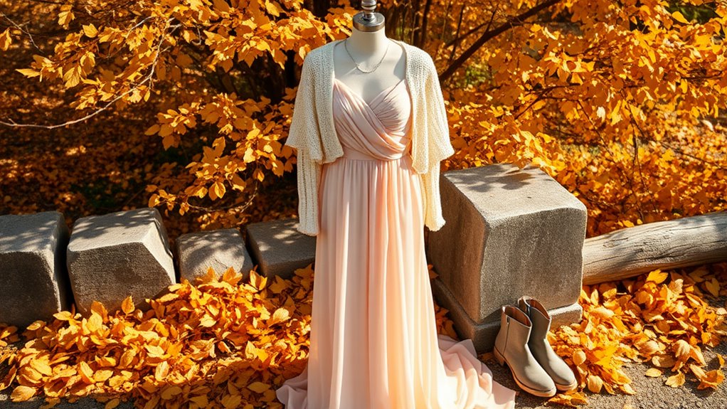 seasonal bridesmaid dress styling