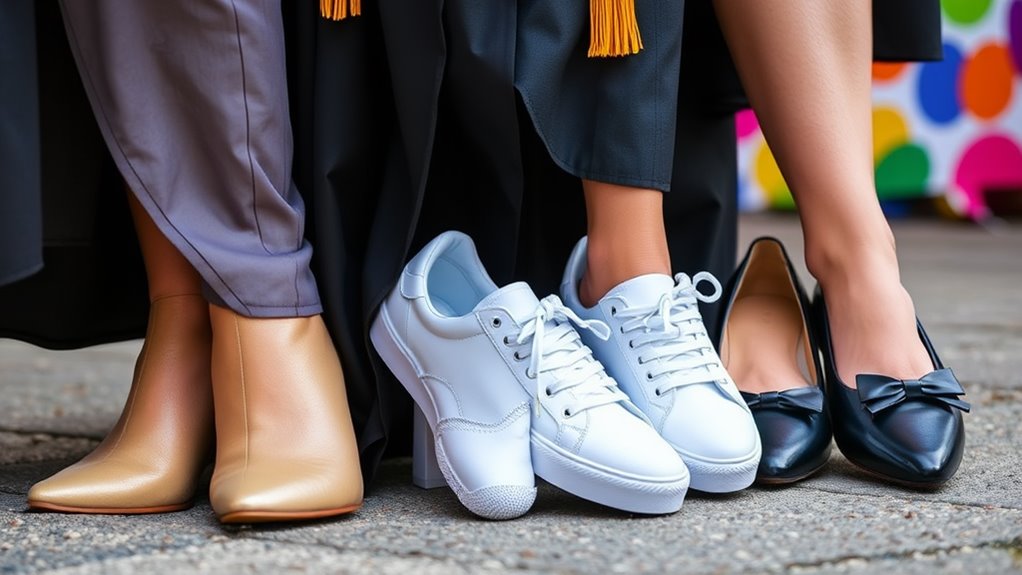 stylish comfortable graduation footwear