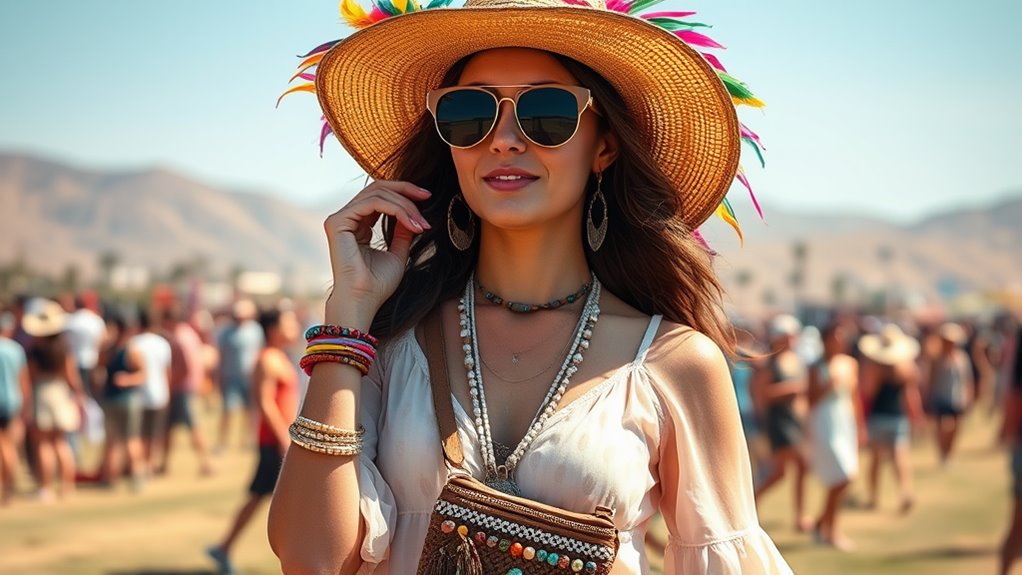 unique ensemble with accessories