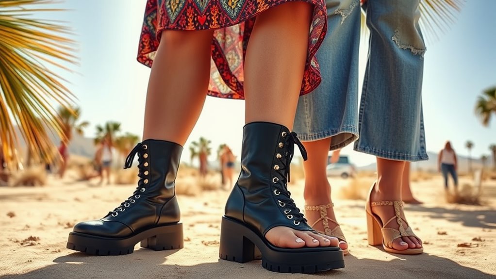 varied styles in footwear