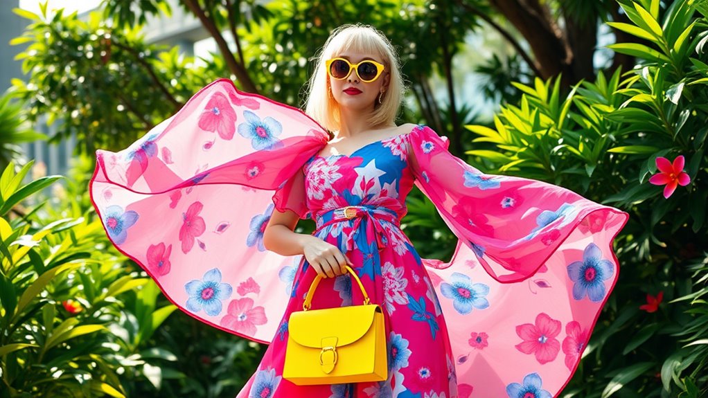 vibrant colors and prints