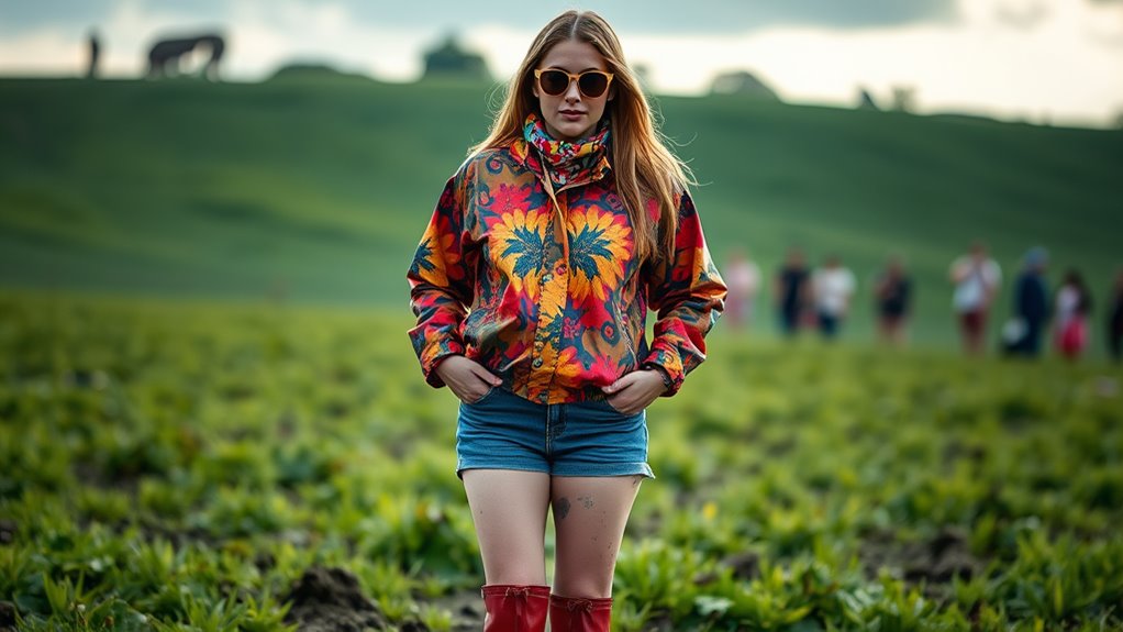 waterproof anorak and shorts