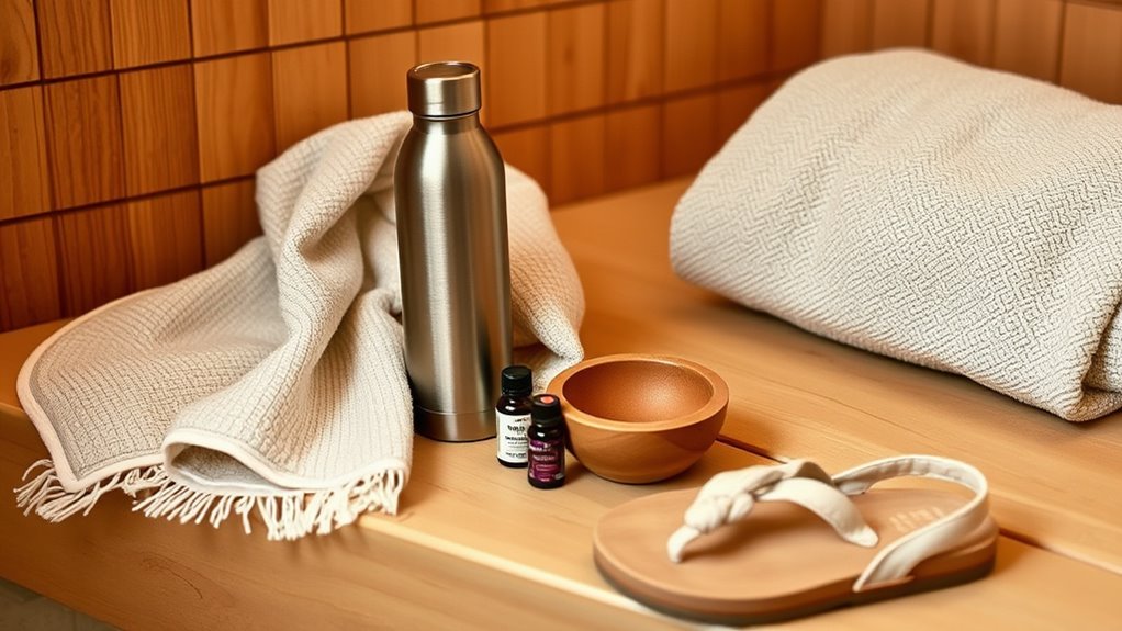accessorize sauna experience thoughtfully hygienically