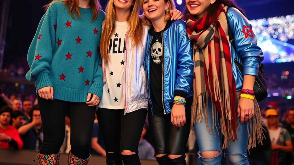 coldplay concert creative comfortable outfits
