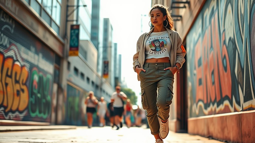 effortless edgy athleisure streetwear