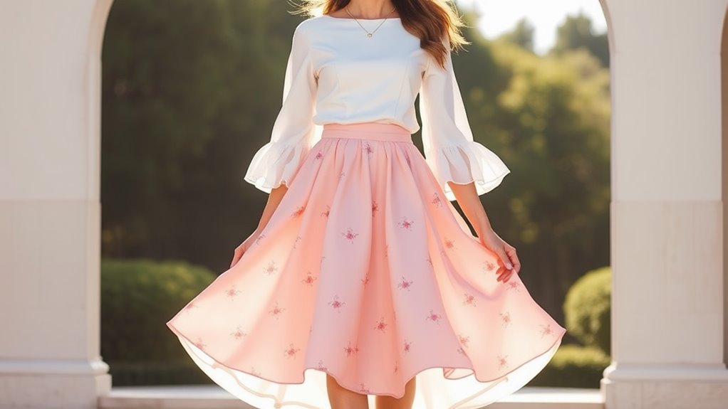 versatile chic casual vibrant skirt and top combinations