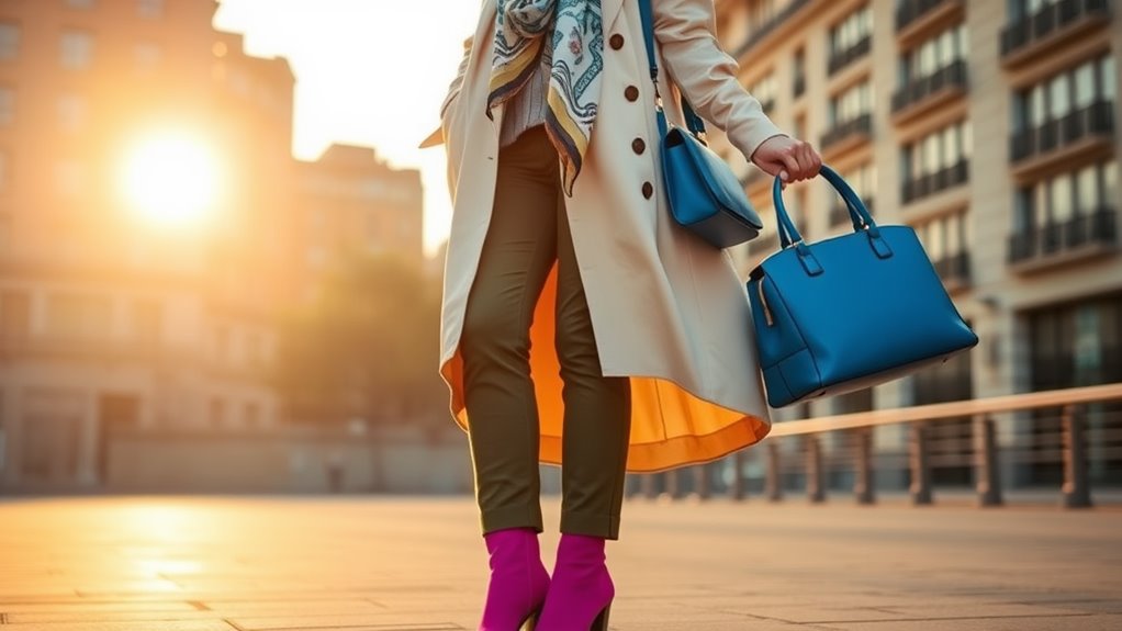 vibrant colors statement accessories self expression outfit enhancement
