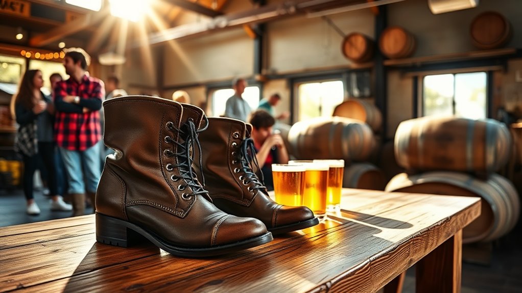 comfortable stylish weather appropriate brewery footwear