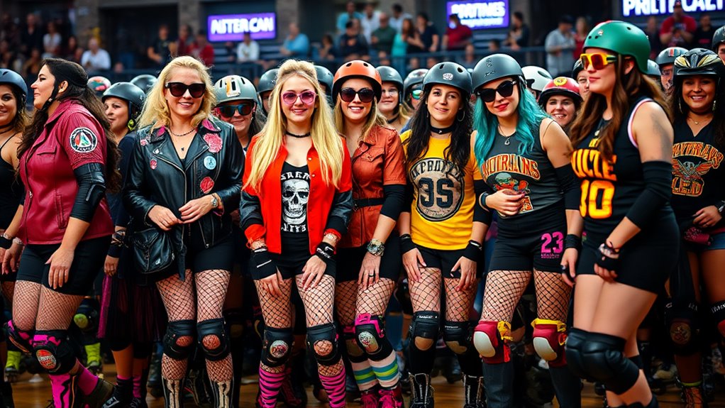 edgy supportive styles for roller derby