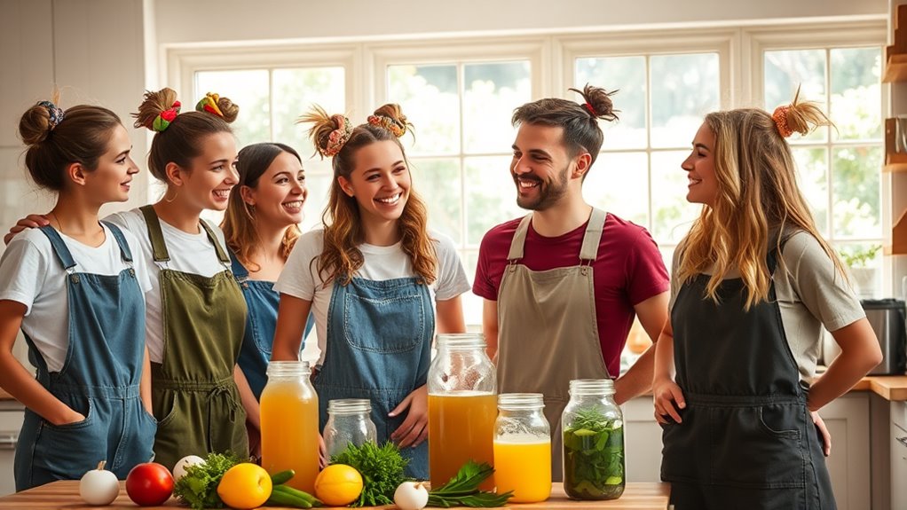 focused stylish practical hairstyles kombucha brewing