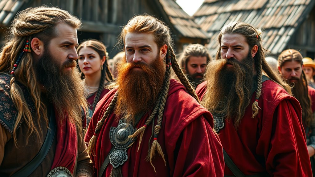 intricate plaits groomed beards natural textures