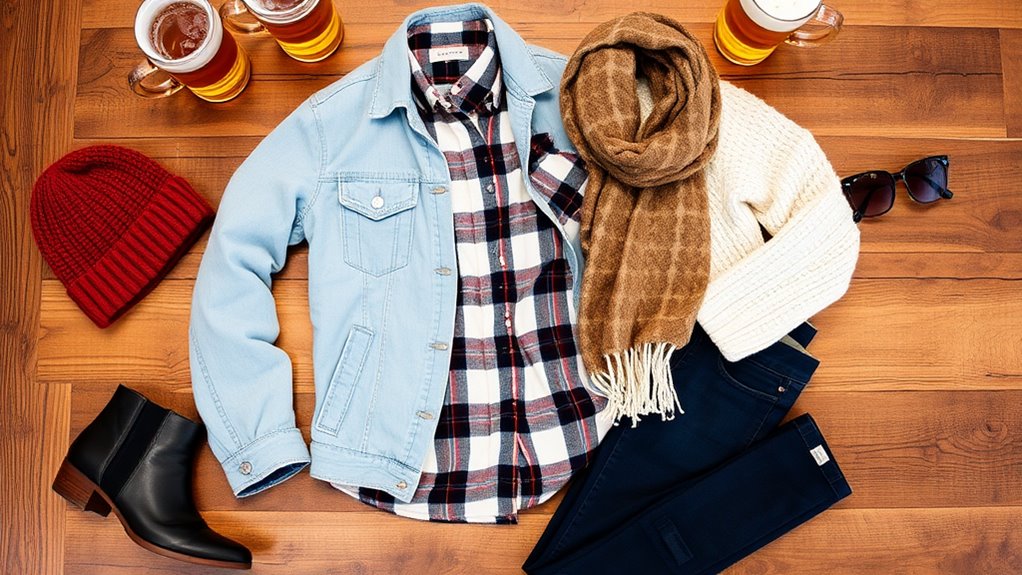 layered apparel for unpredictable weather