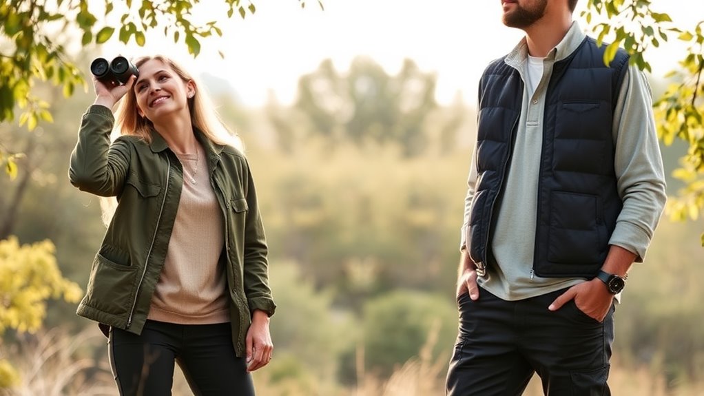 layered clothing enhances birdwatching experience