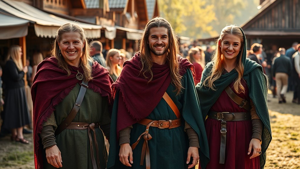 layered comfort for festival viking