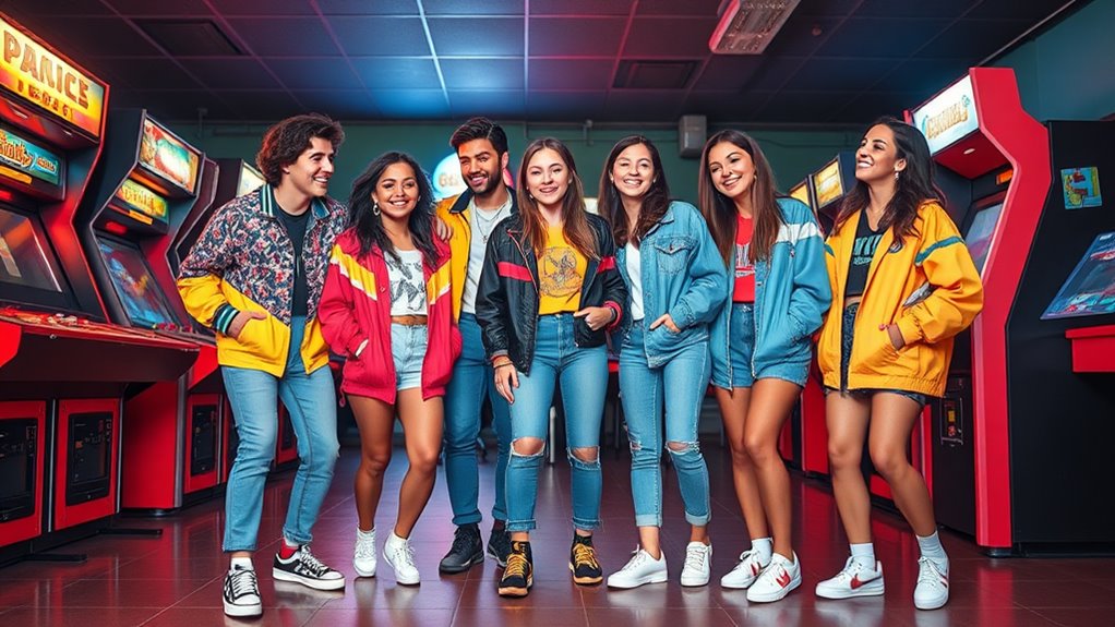 retro sneakers elevate arcade night outfit