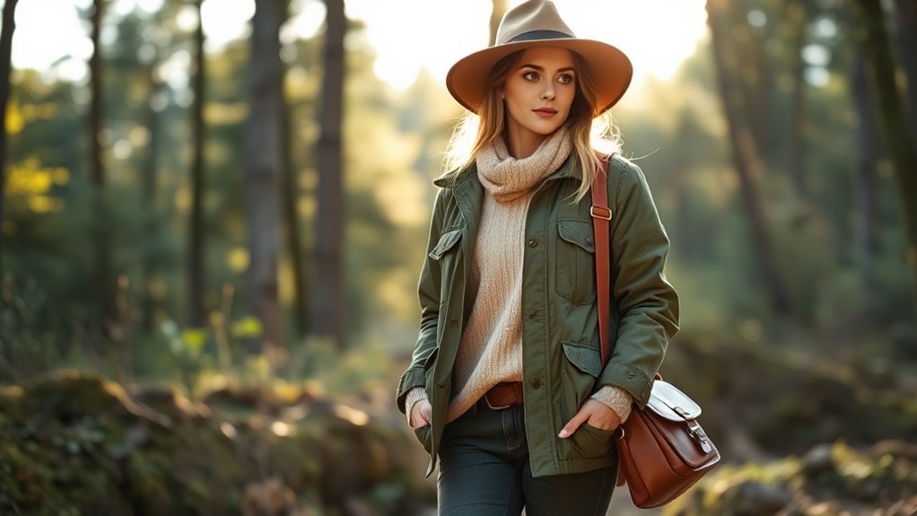 rustic practical attire for truffle hunt
