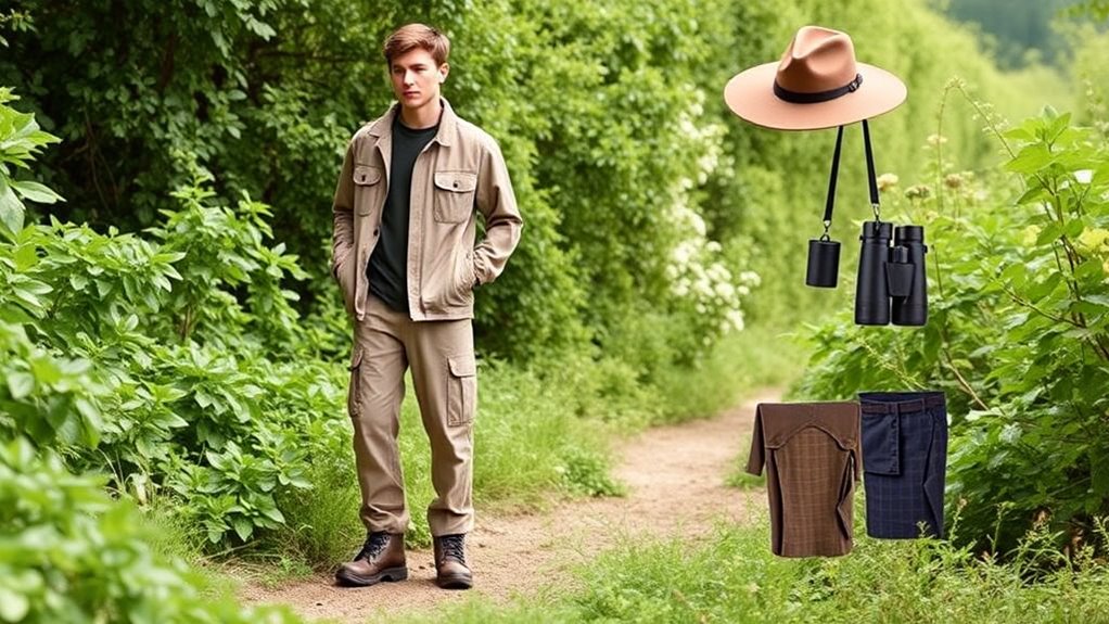 subtle practical outfits for birdwatching excursions