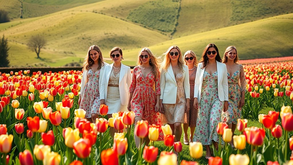 vibrant spring inspired festival attire